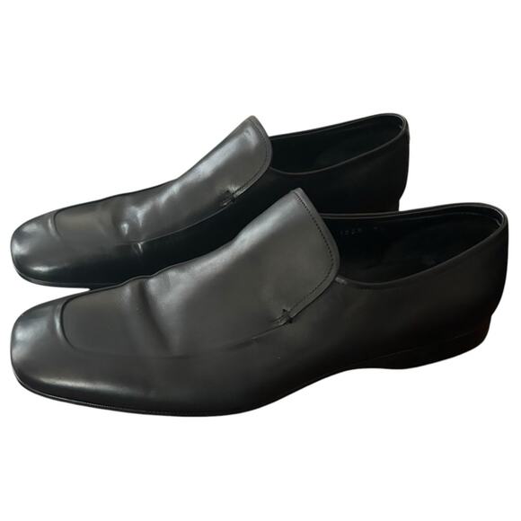 PRADA Slip On Black Dress Loafers Size 9.5 - Picture 13 of 13